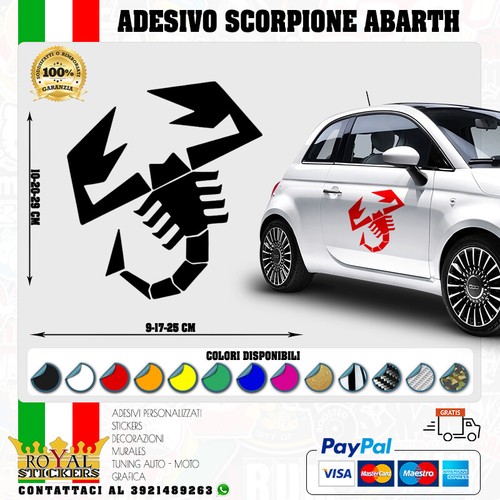 Autocollant logo abarth - autocollant,