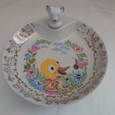 VINTAGE - ASSIETTE A BOUILLIE - PORCELAINE DE LIMOGES - TBE