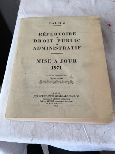 Ancien repertoire droit public - ancien,