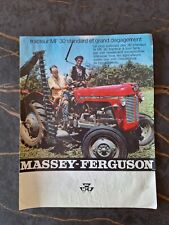MASSEY-FERGUSON TRACTEUR MF 30 FEUILLET PUBLICITAIRE PROSPEKT 1963