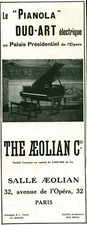Publicité ancienne le Pianola