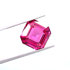 9x9 MM Ravissante Couleur Naturel Ceylan Saphir Rose Ample Asscher Coupe Gemme