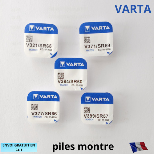 Pile montre varta - montre, bouton