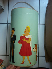 HERGE /  TINTIN  / RARE  BARIL DE LESSIVE  /  belvision  1972    /  H  40,5  CM