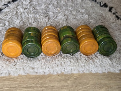 Pions backgammon bakelite - backgammon,