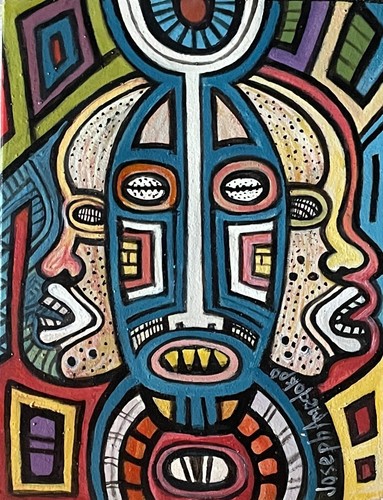 Tableau peinture africaine