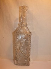 ANCIENNE BOUTEILLE LEGRAS JEANNE D'ARC EN ARMURE ET EN PRIERE