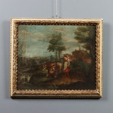 Tableau Ancien Paysage avec
