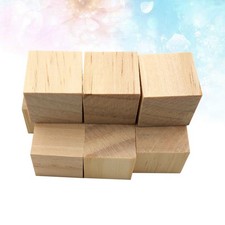 10 Pcs Morceau De Bois Carré