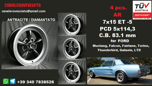 Jantes alliage ford 7x15 - jantes, ar