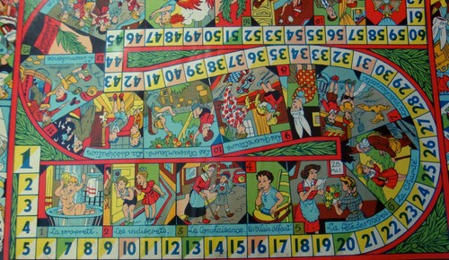 Grande etiquette jeu ancien - grande,