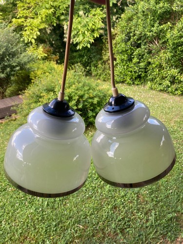 Paire suspension verre - suspension, en
