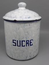 POT EN TOLE EMAILLE SUCRE COMPLEMENT DE SERIE POTS EPICES