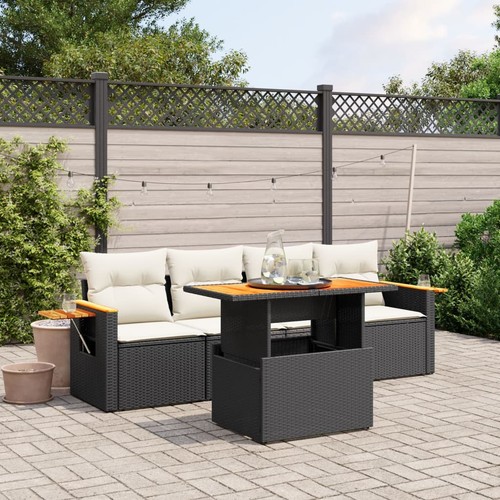 Salon jardin avec coussins - salon,