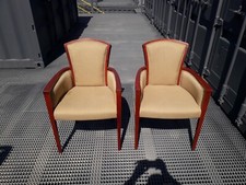 Paire FAUTEUIL Ancien Old Antique Chair Siege Chaise 