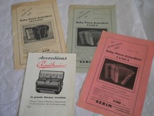Ancien catalogue brochure Royal Standard Accordeons S.E.B.I.M années 50