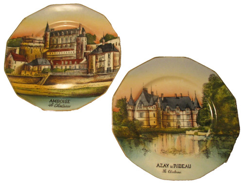 Assiettes art deco plat - 2,