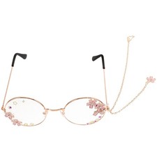  Lunettes Kawaii avec chaîne, lunettes de fête Cosplay, lunettes Sakura,