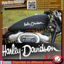 2 stickers autocollant harley davidson sticker deco réservoir casque moto 