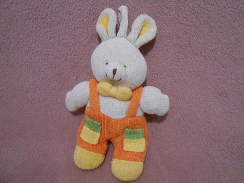 Doudou peluche lapin - , tricot