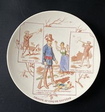 Assiette parlante XIX humour