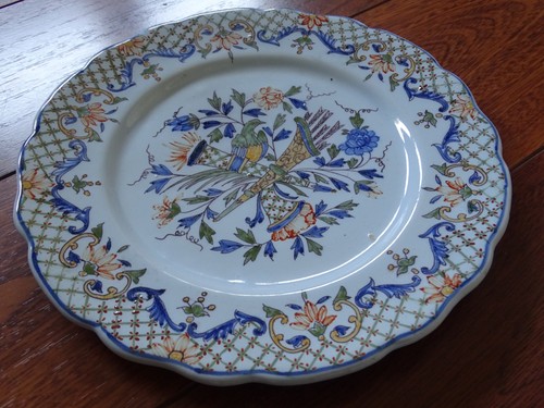 Ancienne assiette faience - assiette,