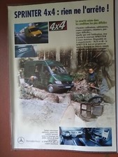 CATALOGUE / BROCHURE MERCEDES SPRINTER 4X4 03/2001 1 pages ?? FR