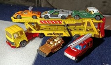 Majorette Camion Saviem PS30 Transport Voitures + Panther Morgan Dyane Bmw Range