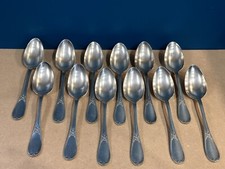 12 Cuillères De Table en METAL ARGENTE ERCUIS LAURIERS L 21 cm