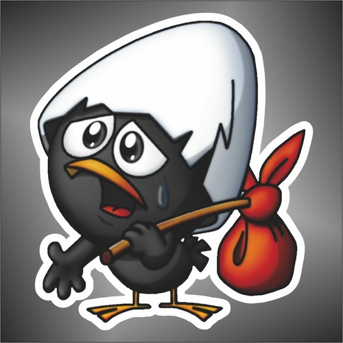 Autocollant calimero decal - calimero,