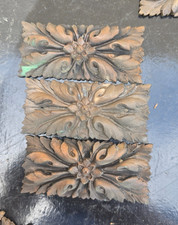 3 BRONZES ROSACES ELEMENTS