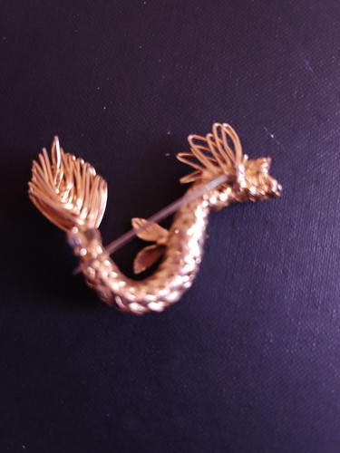 Bijou vintage broche - bijou, carpe