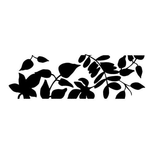 Pochoir motif feuilles - pochoir,