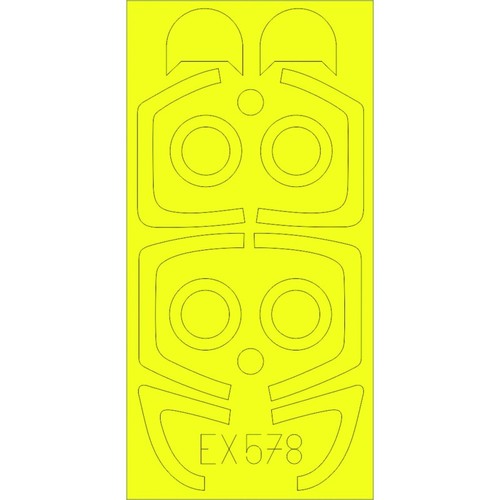 Eduard ex578 mask 39c - mask, l-39c