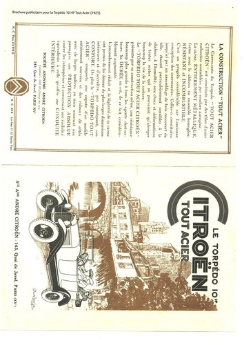 Publicite citroën brochure - citroËn,