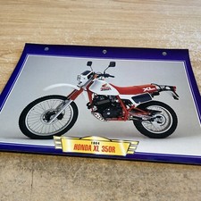 Honda XL350R 1984 350 XLR fiche carte moto passion collection Atlas