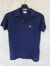 Polo LACOSTE Opérations bleu marine jersey coton manches courtes 14 ans 164 cm