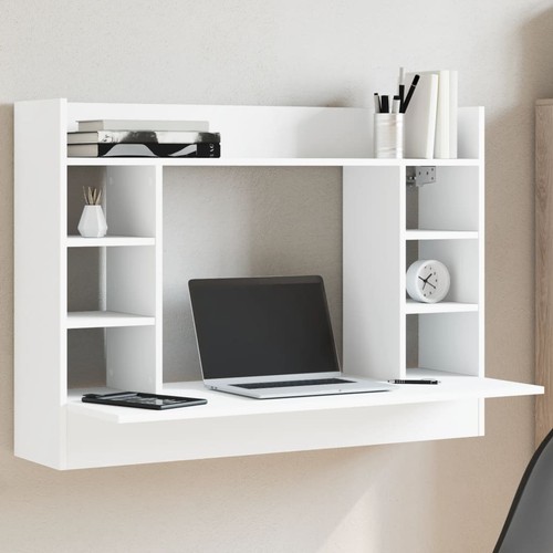 Bureau mural blanc 105x48x75