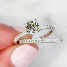 2 CT Rond Imitation Diamant