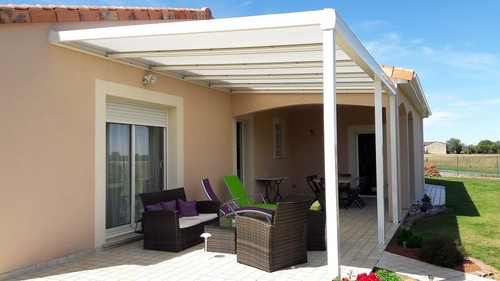 Pergola aluminium blanc - aluminium,