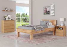 Lit haut et stable en bois