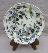 ASSIETTE EN FAÏENCE DE GIEN - DÉCOR CORNE D'ABONDANCE - DIAMÈTRE : 25 cm - 1960