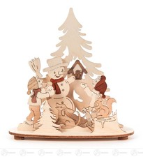 Bougeoir Avec Enfants D'Hiver