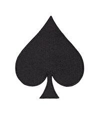 ah02★Pik Ace of Spades écusson image à repasser application patch poker 6,3 x...