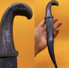 TRES RARE MAGNIFIQUE COUTEAU ANCIEN OISEAU ANCIEN MUGHUL ISLAMIQUE AUTHENTIQUE