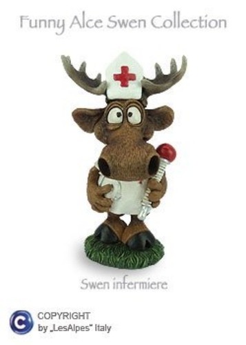 Figurine moose swen les - figurine,