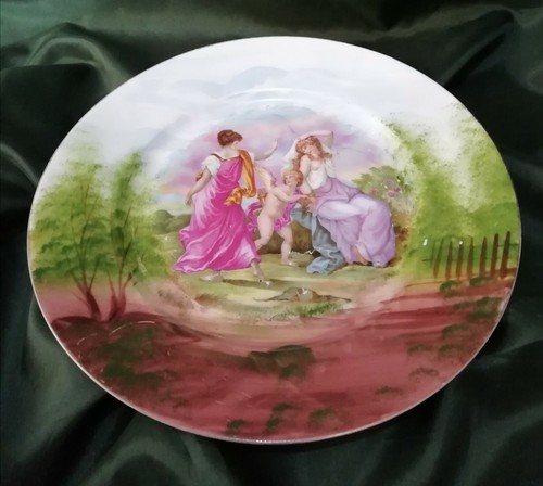 Assiette tableau porcelaine - assiette, en