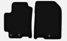 Tapis de Sol Tapis Auto Tapis Voiture Velours Avant pour Kia Rio IV Ab 2017 Noir