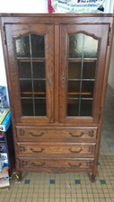 Meuble salle à Manger living et meuble bar chêne quelque trace usure 