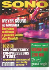 SONO MAGAZINE N°206 MEYER SOUND / NOUVEAUX COMPRESSEURS TUBE / COEMAR NAT 1200MM